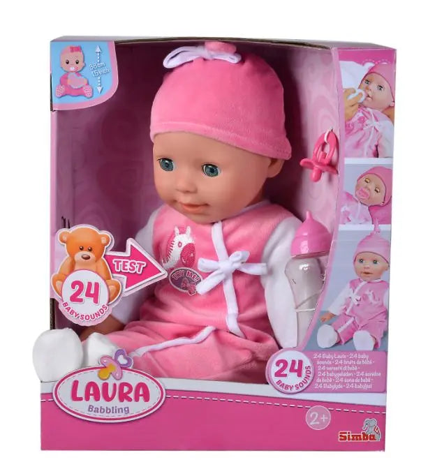Laura gaworząca 38cm