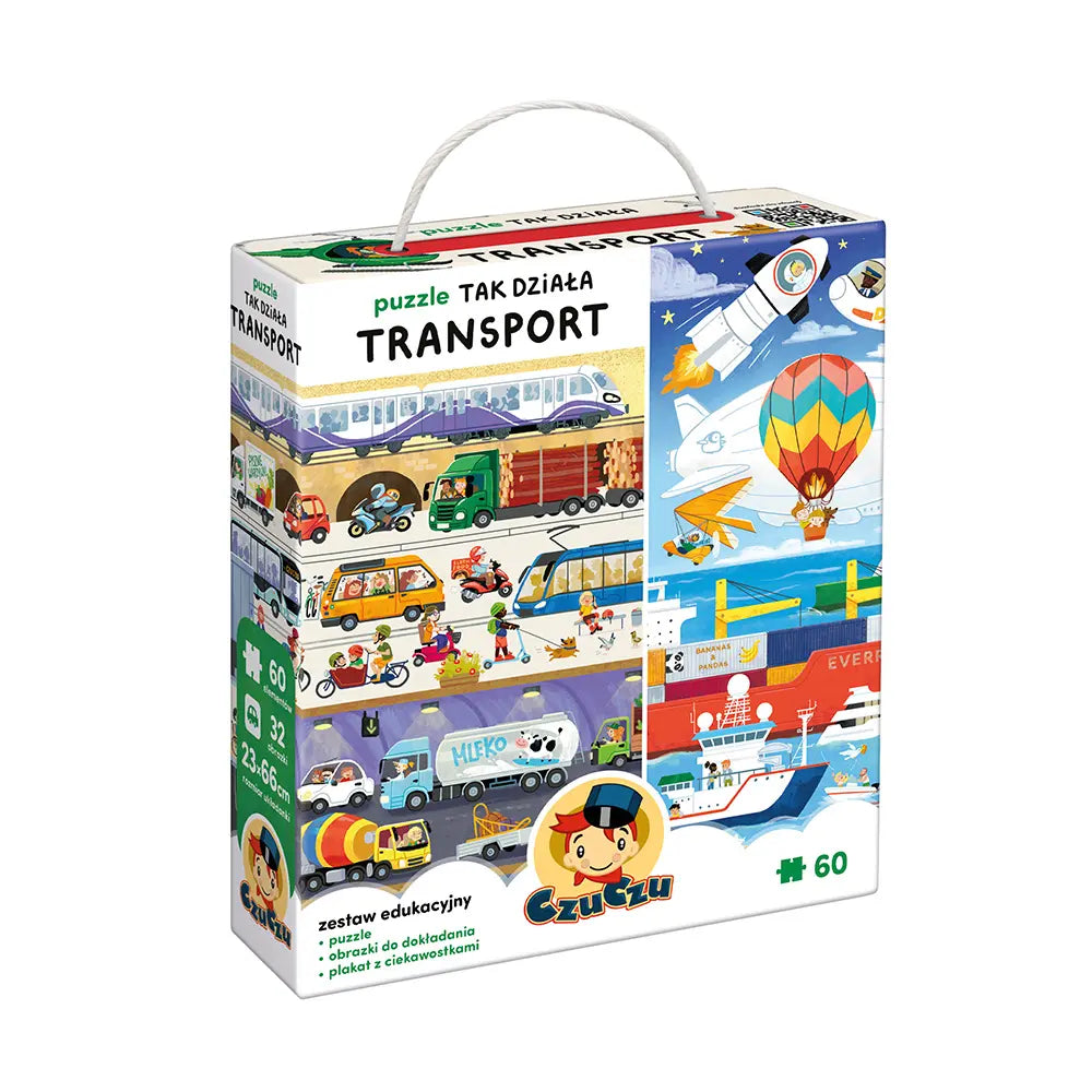 Puzzle tak działa transport 4+