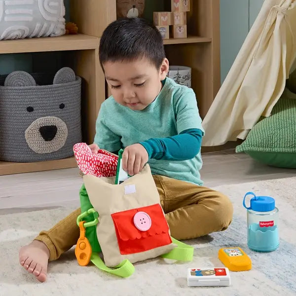 Fisher-Price zabawny plecak-miś