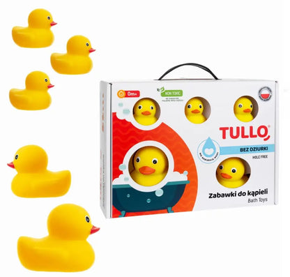 Kaczuszki do kąpieli 5szt bez dziurki higieniczne