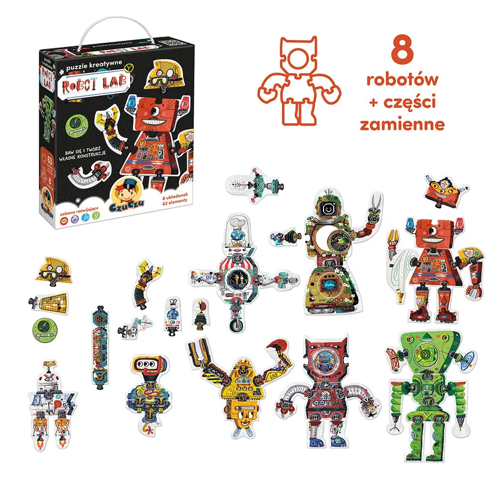 CzuCzu Puzzle kreatywne Robot Lab 3+