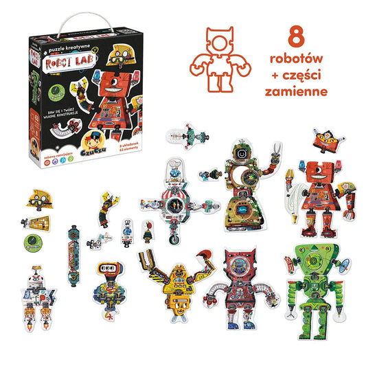 CzuCzu Puzzle kreatywne Robot Lab 3+