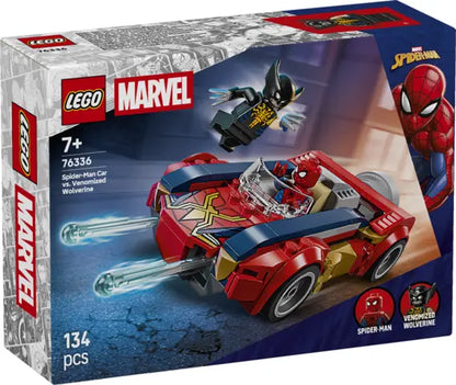 Lego SuperHeroes Marvel - Spider-Man w samochodzie kontra zvenomowany Wolverine