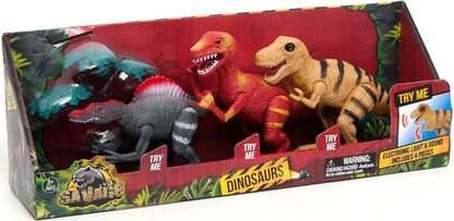 Dinozaury zestaw figurek światło/dźwięk