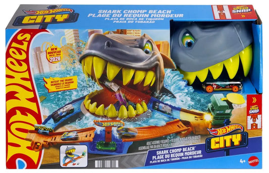 Hot Wheels City - Rekin Starcie na plaży tor + autko