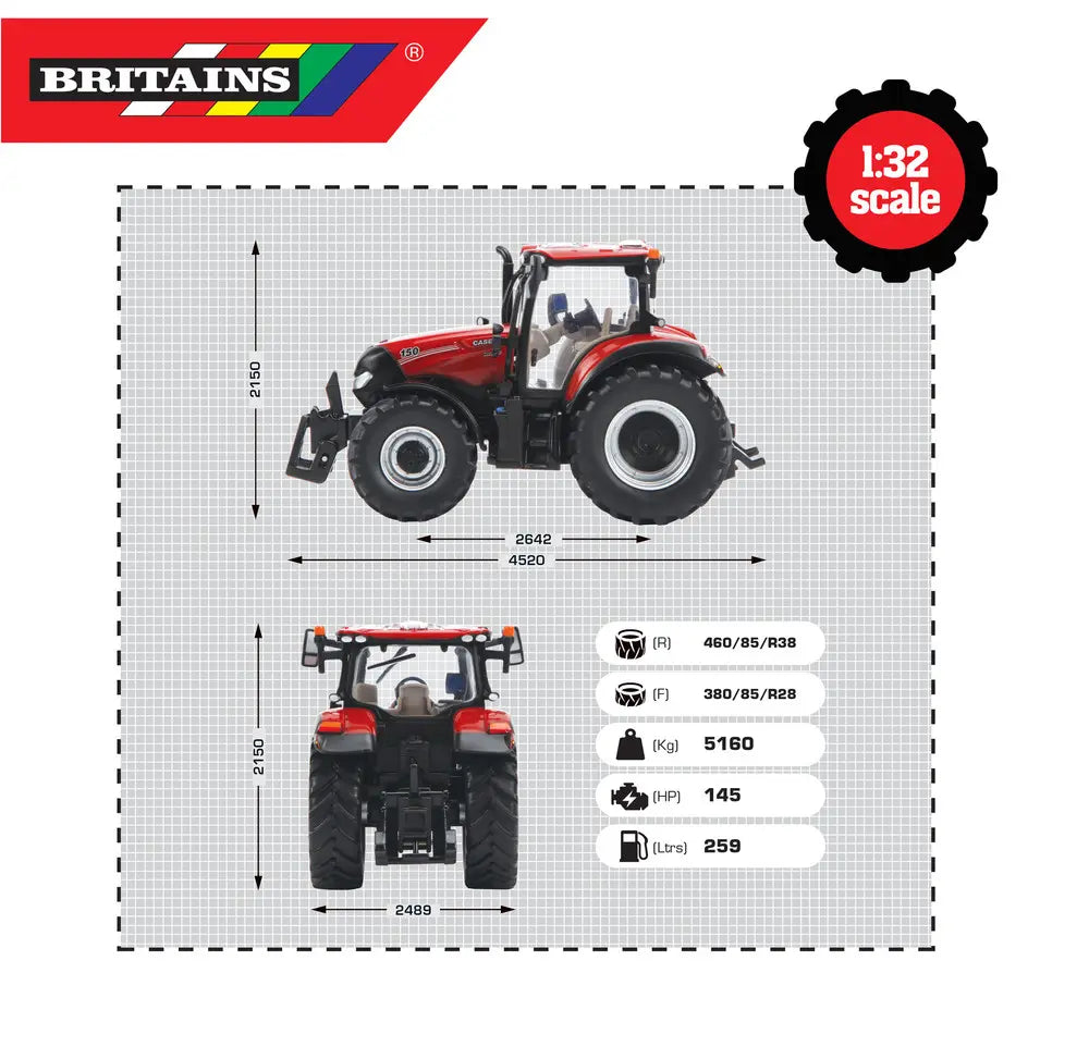 Britains traktor case maxxum 150
