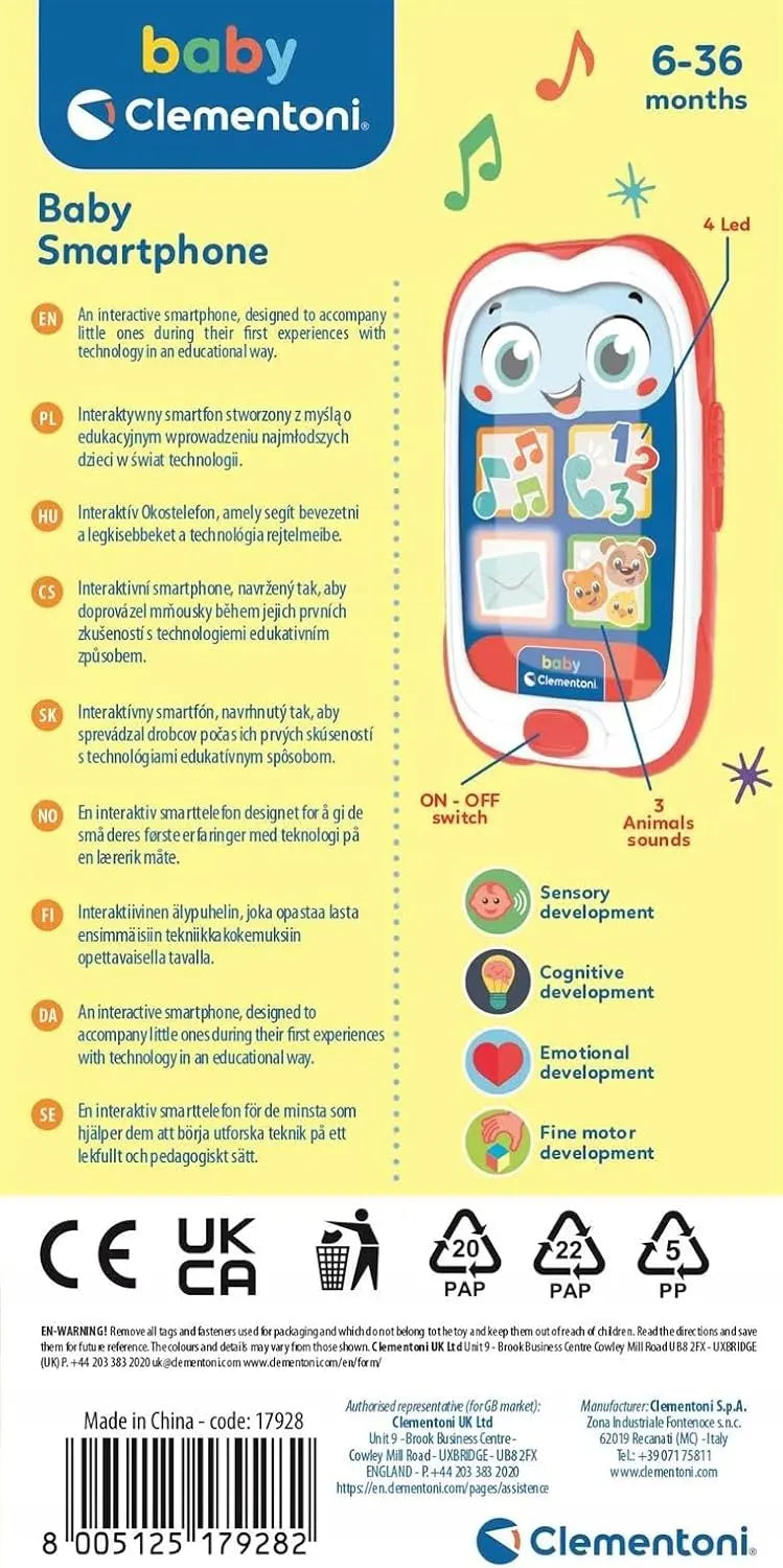 Clementoni baby smartfon dziecięcy