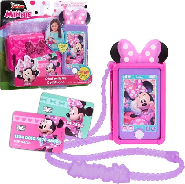 Myszka Minnie, zestaw z telefonem komórkowym