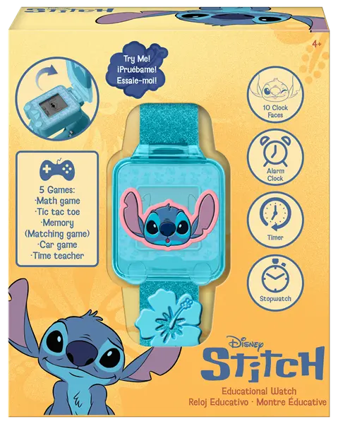 Stitch zegarek edukacyjny z grami