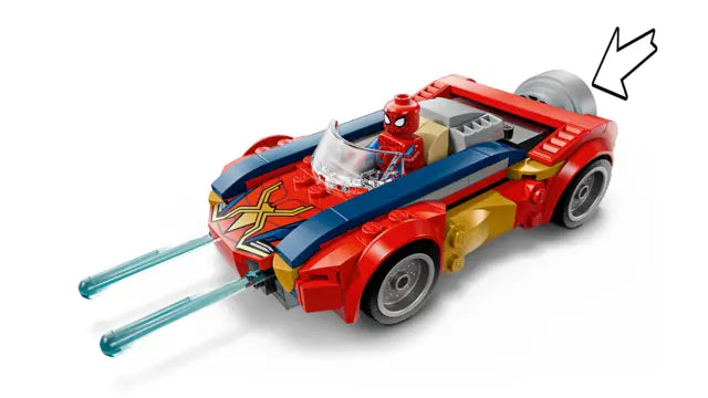 Lego SuperHeroes Marvel - Spider-Man w samochodzie kontra zvenomowany Wolverine