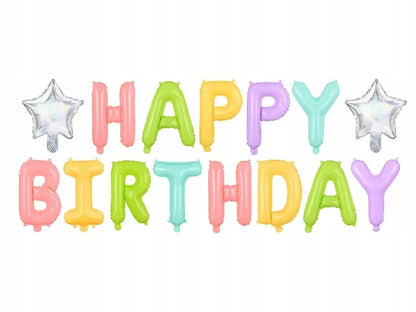 Balon foliowy Happy Birthday 395x35cm
