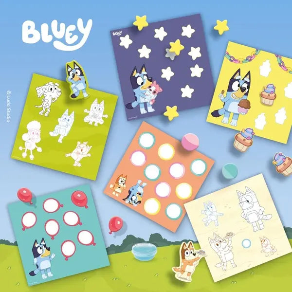 Bluey naklejki z kształtami