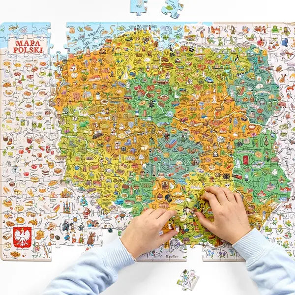 Puzzle - Odkrywcy Mapa Polski 300 el.