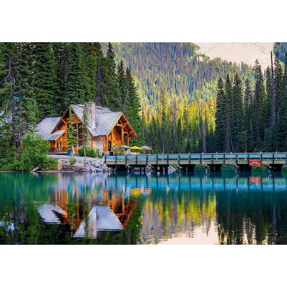 Puzzle 1000 el. USA Collection: Emerald Lake, Yoho National Park