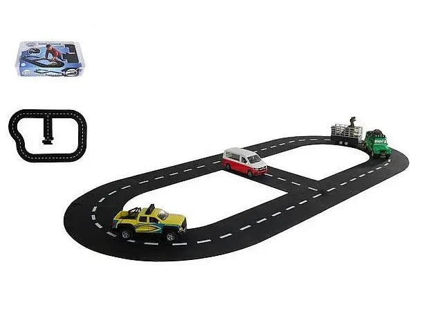 Tor samochodowy puzzle 3075cm 18el 570460 14658