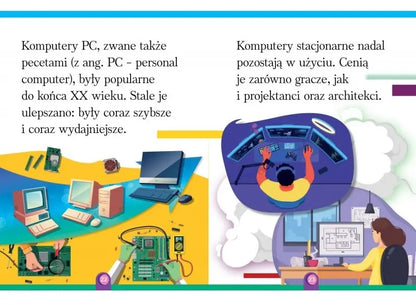 Wyrazy i zdania do nauki czytania: Informatycy i my