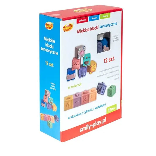 Miękkie klocki sensoryczne 12 szt.