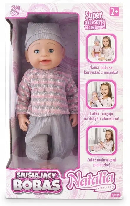 Lalka natalia bobas siusiający 43cm