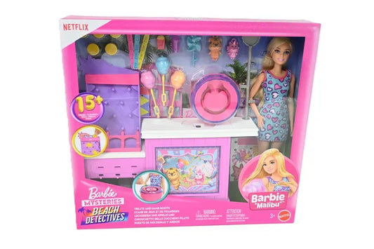 Barbie Malibu, stoisko z grą i watą cukrową
