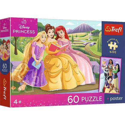 Puzzle Premium Plus Kids, Disney Princess 60 el. Siła w koronie