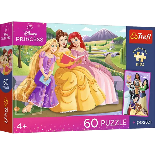Puzzle Premium Plus Kids, Disney Princess 60 el. Siła w koronie
