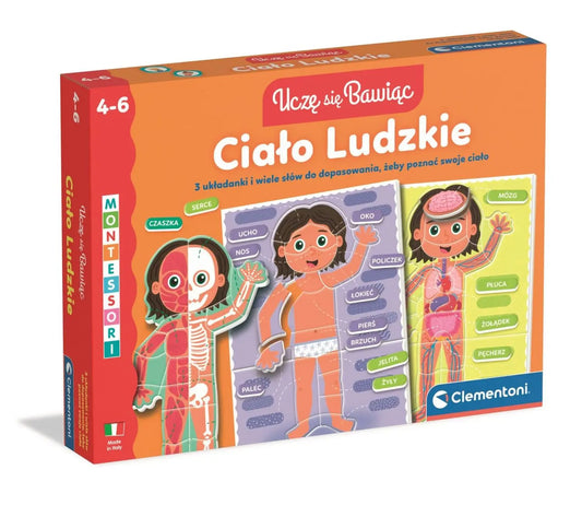Uczę się bawiąc! Ciało ludzkie - układanka edukacyjna