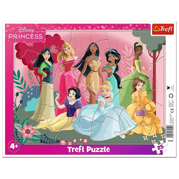 PUZZLE Ramkowe 25 Czas księżniczek / Disney 31452