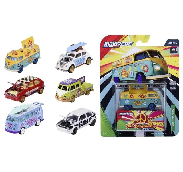 Majorette VW deluxe - 6 rodzajów