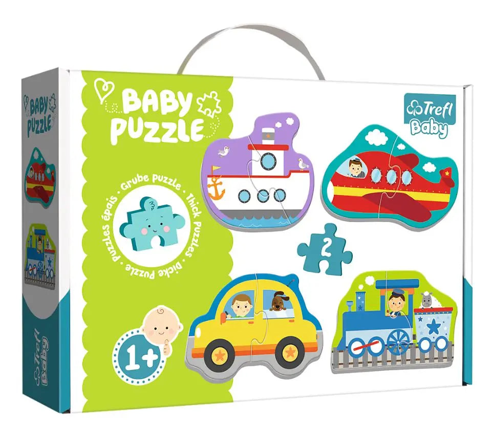Baby puzzle pojazdy transportowe