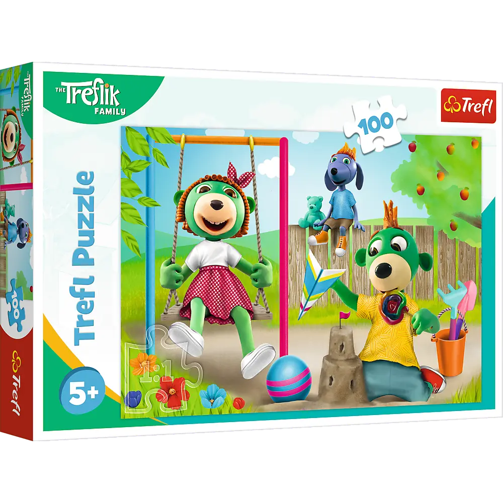 Puzzle 100 elementów zabawne trefliki