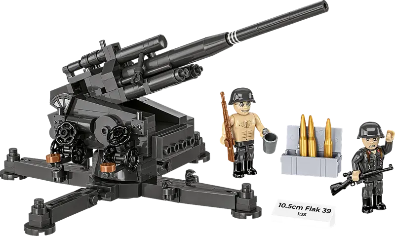 Klocki WWII - 10,5 cm Flak 39, 339 kl.