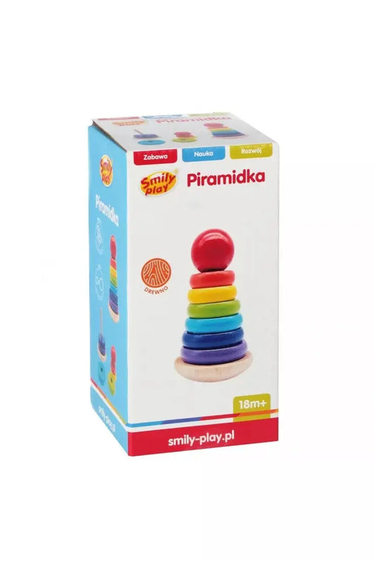 Smily play drewniana piramida wańka wstańka