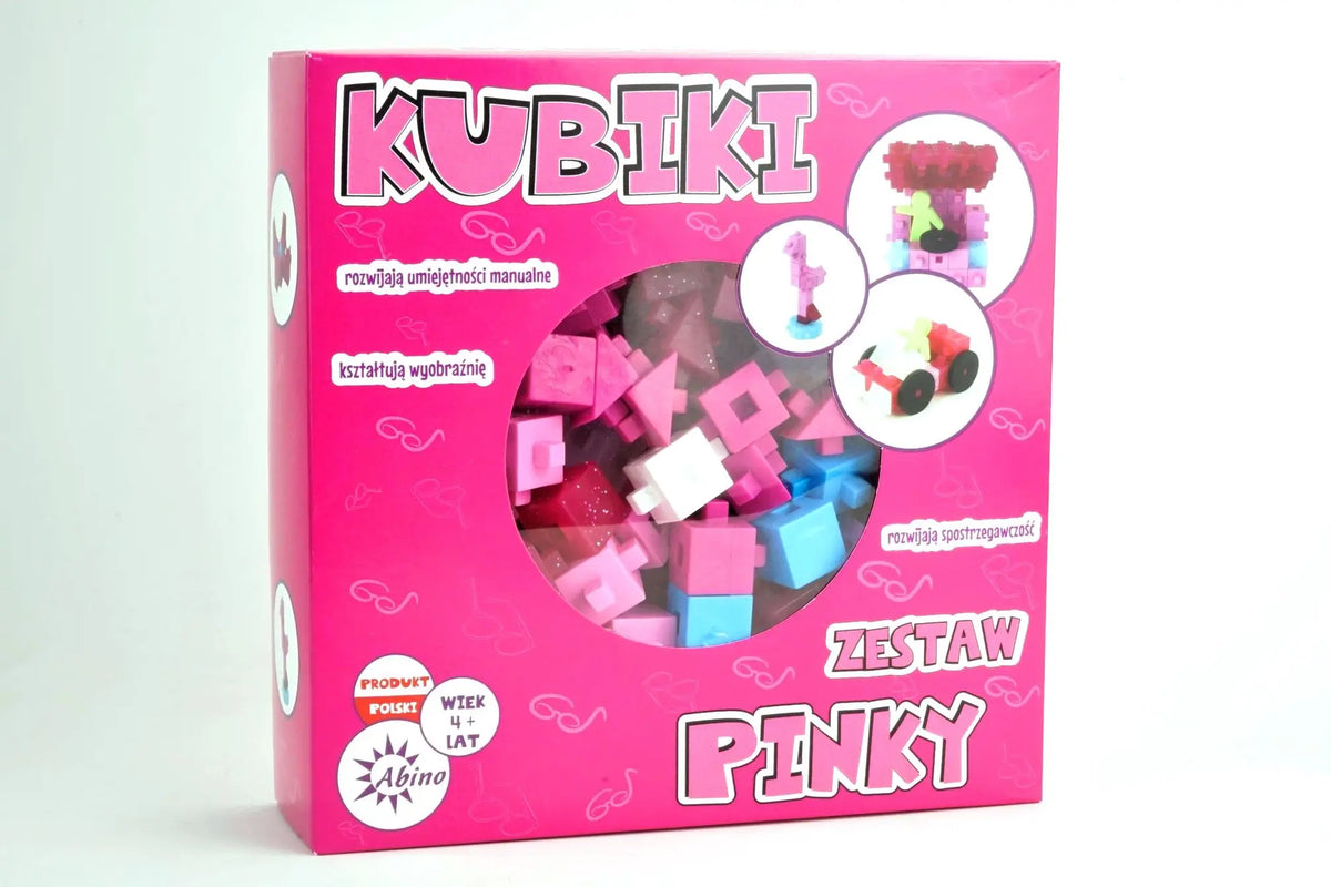 Kubiki pinky klocki