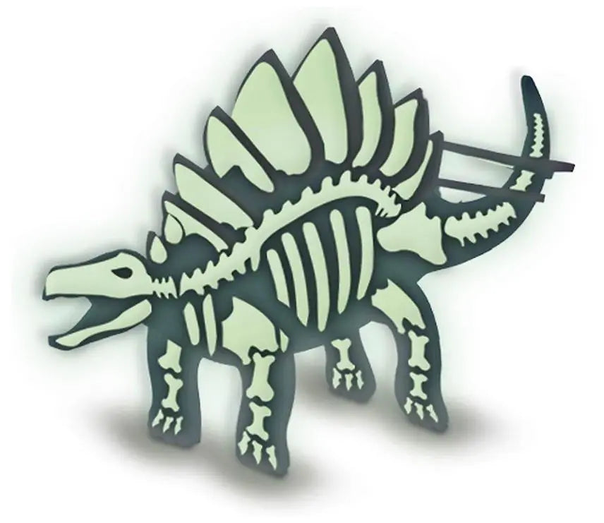 Drewniany Dino świecący w ciemności