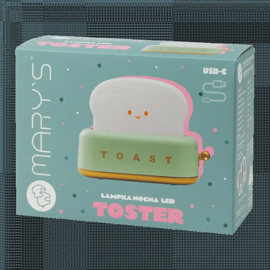 Lampka nocna LED - Toster zielony