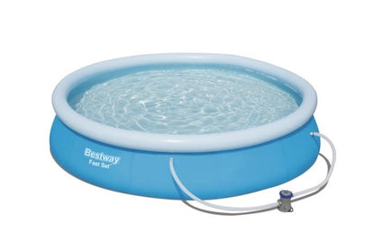 BESTWAY Basen rozpo.dm.kołnierz366x76+filtr B57274