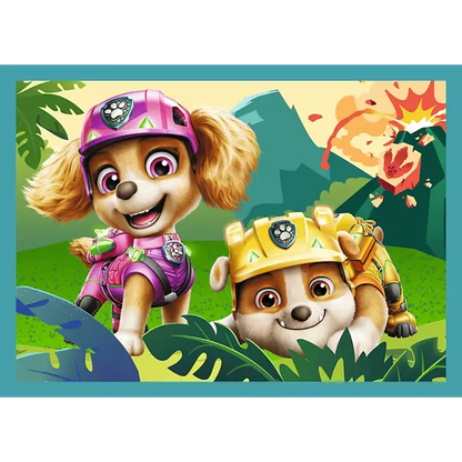 PUZZLE 4w1 Historie z wyspy dinozaurów 34687