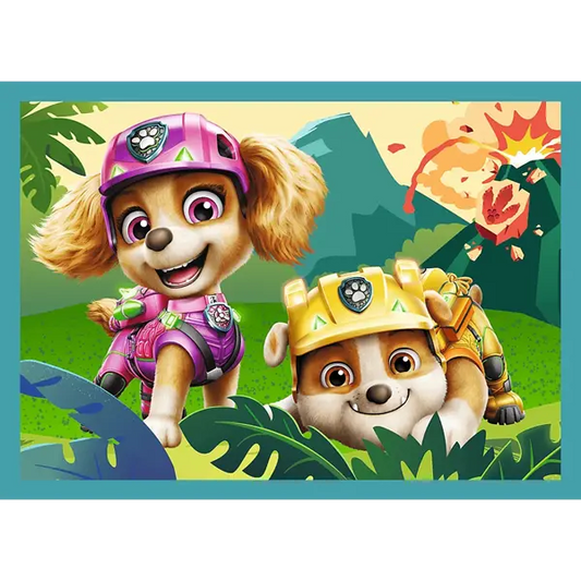PUZZLE 4w1 Historie z wyspy dinozaurów 34687