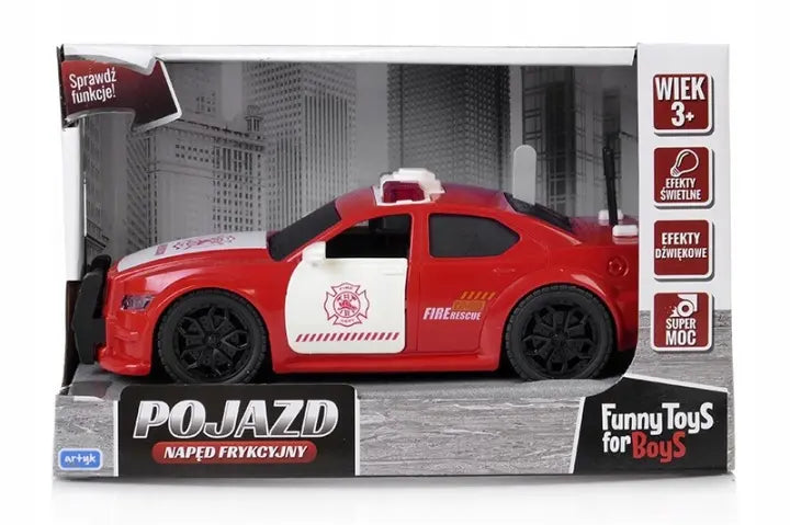 Auto straż pożarna z światłem i dźwiękiem