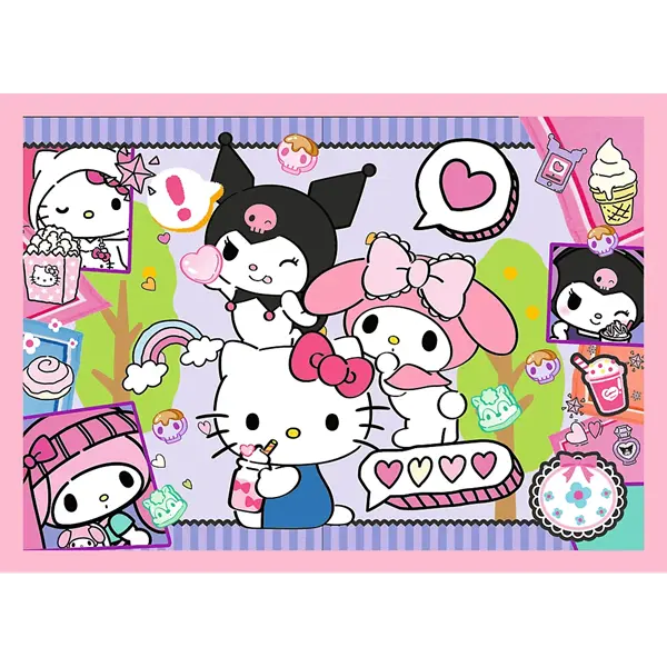 Puzzle 4w1 Sanrio Hello Kitty, Słodkie przygody
