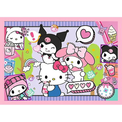 Puzzle 4w1 Sanrio Hello Kitty, Słodkie przygody