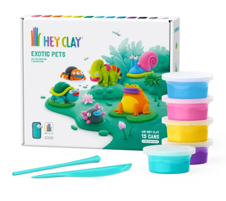 Hey clay masa plastyczna egzotyczne zwierzęta