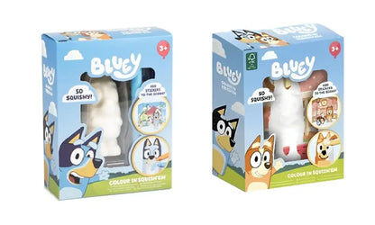 Bluey pokoloruj figurkę gniotka - 2 wzory
