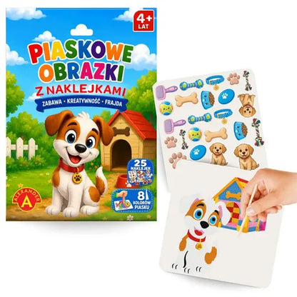 Zestaw kreatywny piaskowe obrazki - Piesek