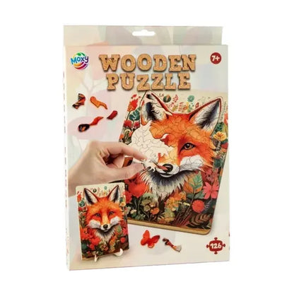 Drewniane puzzle lis 126el