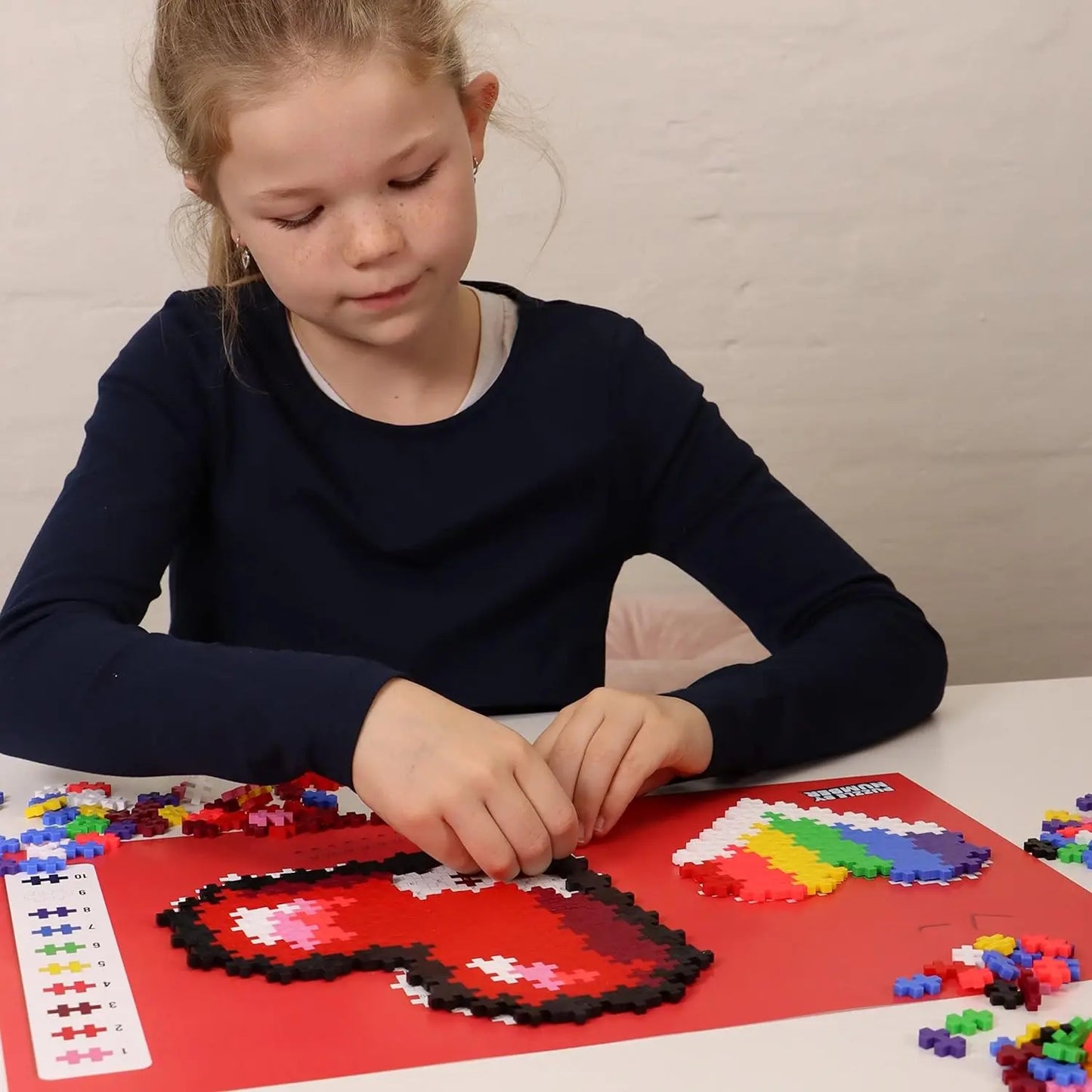 Plus-plus puzzle by number serce 250 elementów