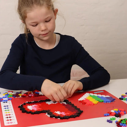 Plus-plus puzzle by number serce 250 elementów