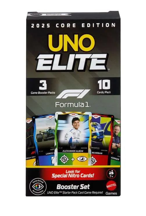 Gra UNO Elite Formuła I booster pack