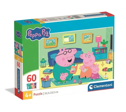 Puzzle 60 SuperKolor Świnka Peppa
