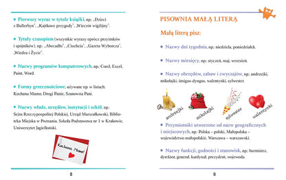 Słownik ortograficzny dla uczniów szkoły podstawowej.